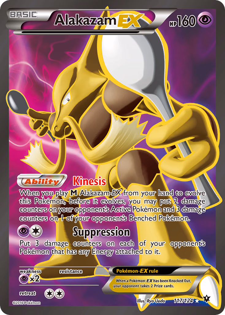 Alakazam-EX Pokemon card (117/124, Fates Collide)