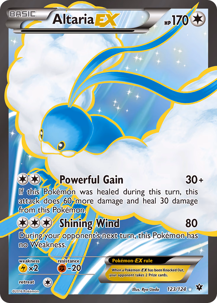 Altaria-EX Pokemon card (123/124, Fates Collide)