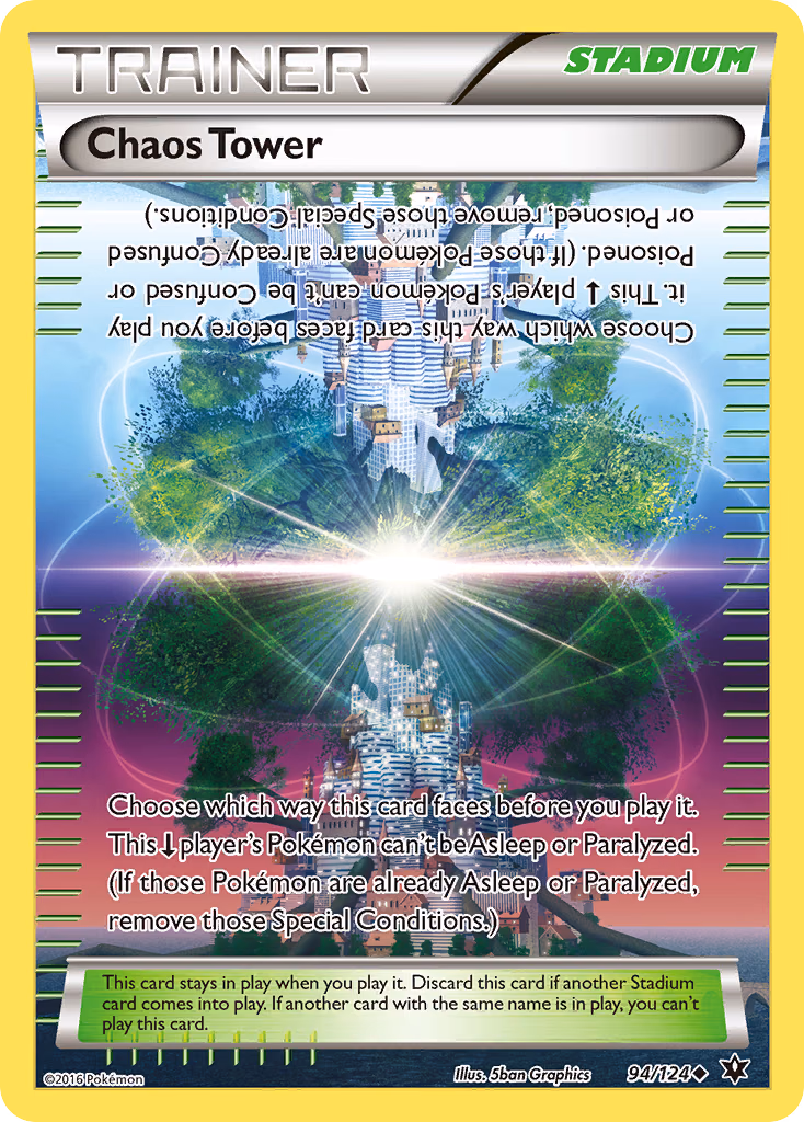 Chaos Tower Pokemon card (94/124, Fates Collide)