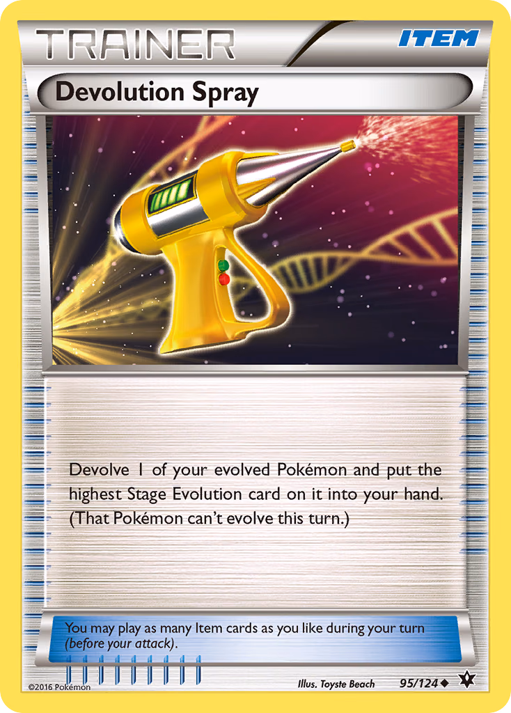 Devolution Spray Pokemon card (95/124, Fates Collide)