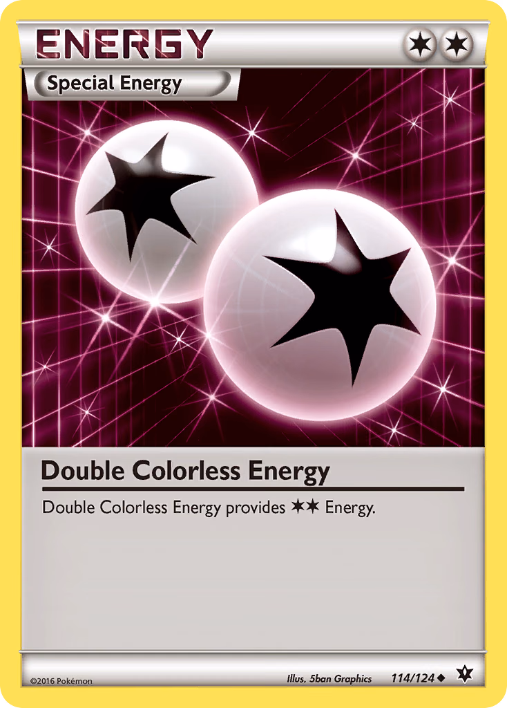 Double Colorless Energy Pokemon card (114/124, Fates Collide)