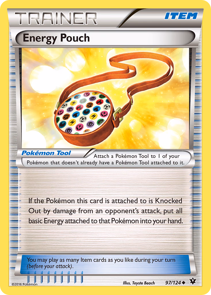 Energy Pouch Pokemon card (97/124, Fates Collide)