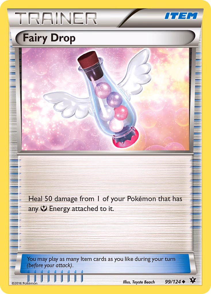 Fairy Drop Pokemon card (99/124, Fates Collide)
