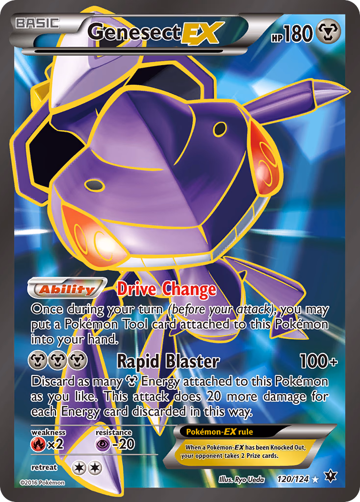Genesect-EX Pokemon card (120/124, Fates Collide)
