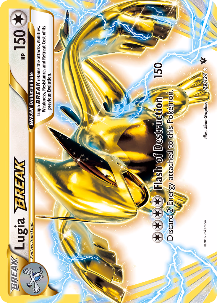 Lugia BREAK Pokemon card (79/124, Fates Collide)