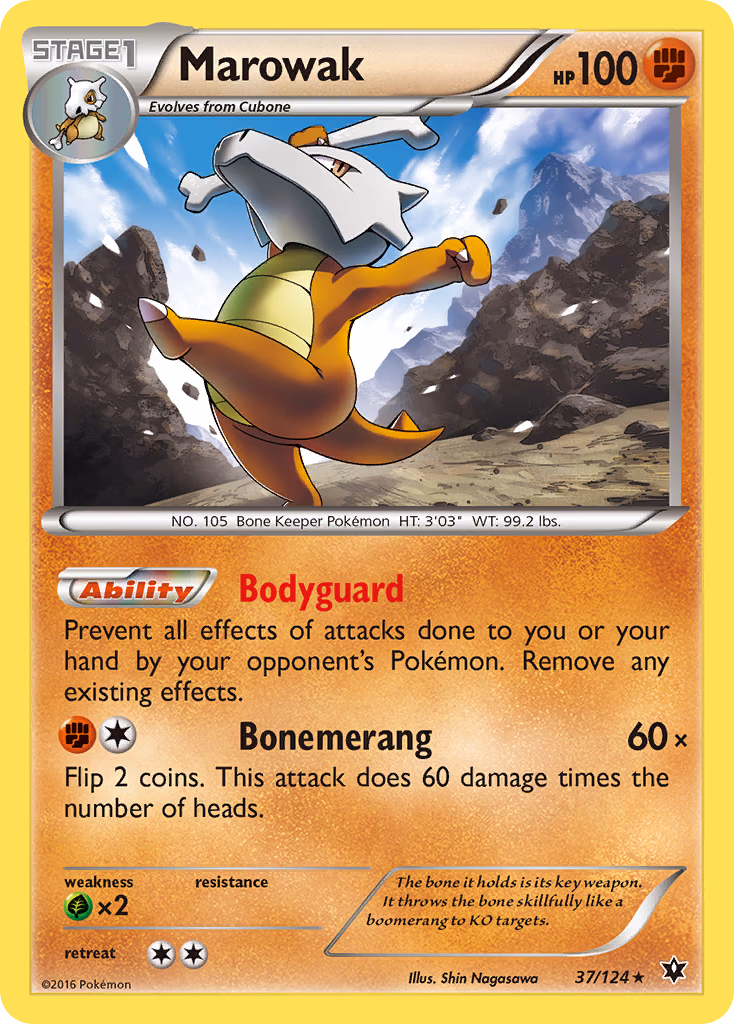 Marowak Pokemon card (37/124, Fates Collide)