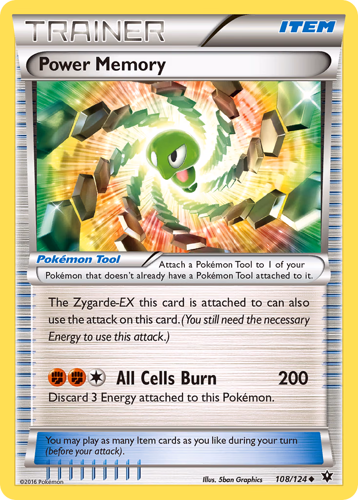 Power Memory Pokemon card (108/124, Fates Collide)