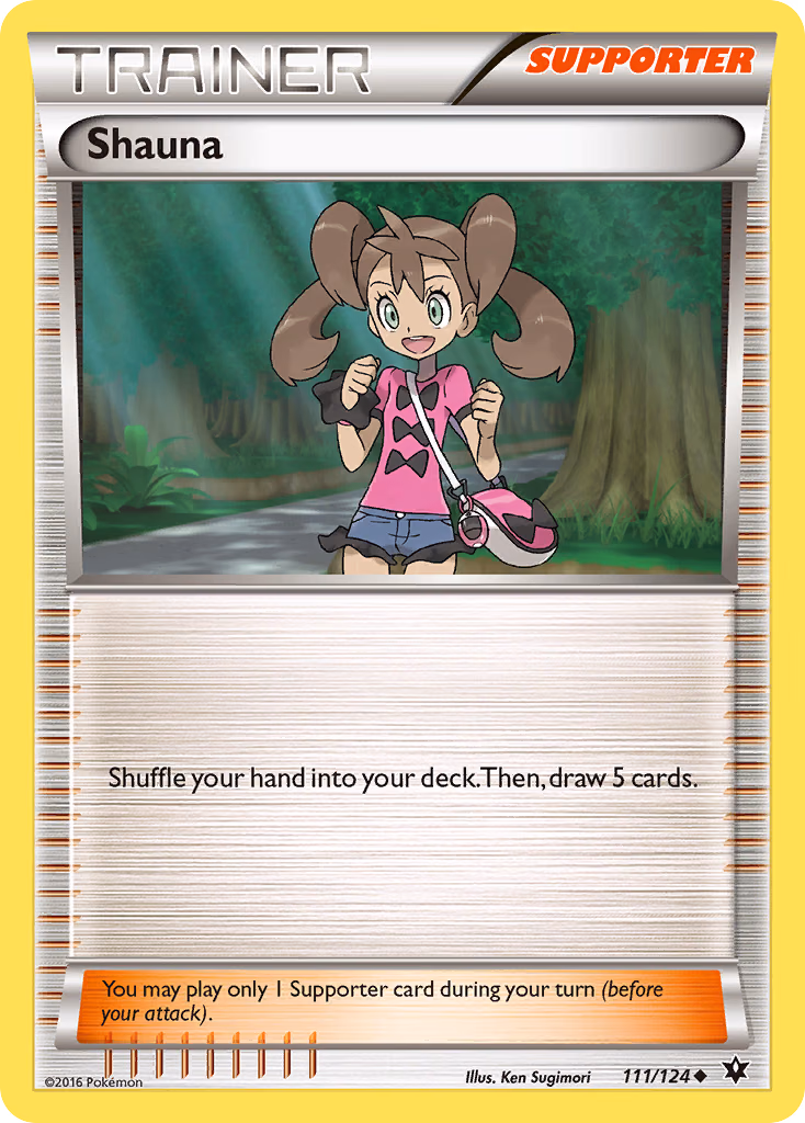 Shauna Pokemon card (111/124, Fates Collide)