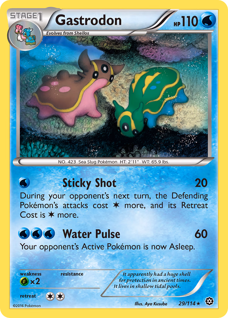 Gastrodon Pokemon card (29/114, Steam Siege)