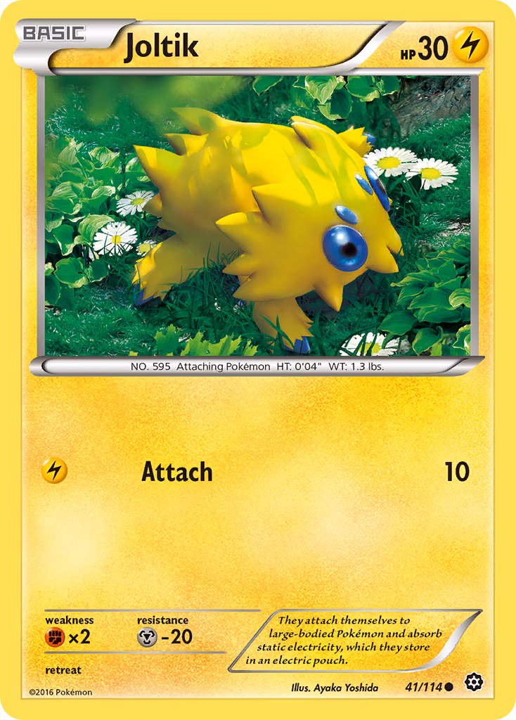 Joltik Pokemon card (41/114, Steam Siege)