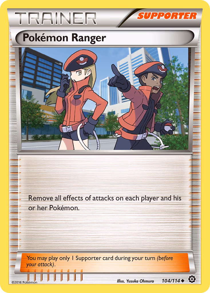 Pokémon Ranger Pokemon card (104/114, Steam Siege)
