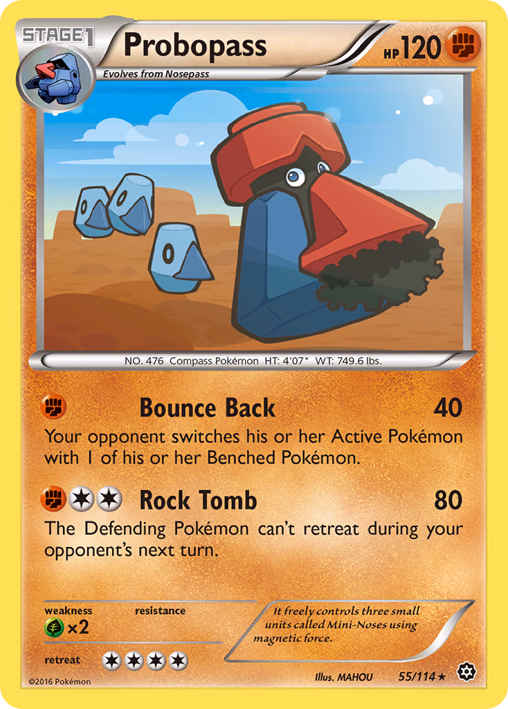Probopass Pokemon card (55/114, Steam Siege)