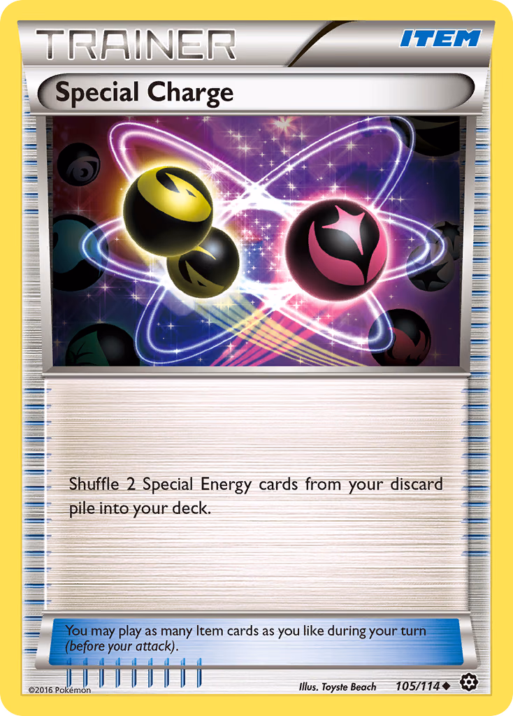 Special Charge Pokemon card (105/114, Steam Siege)