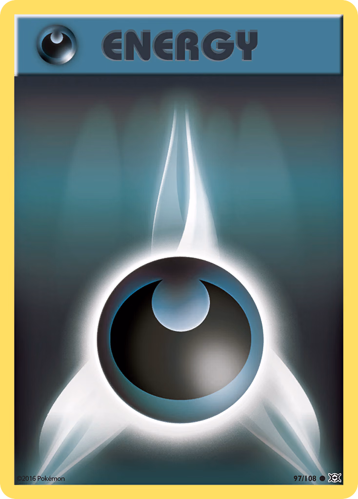 Darkness Energy Pokemon card (97/108, Evolutions)