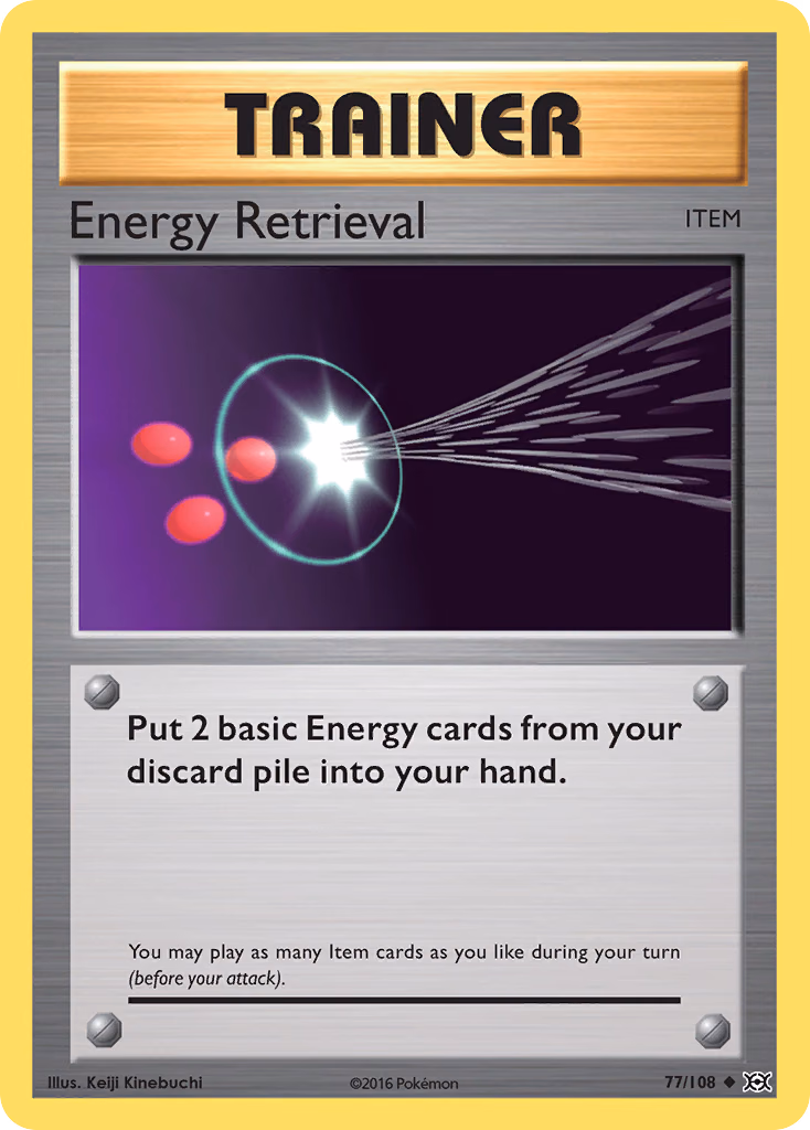 Energy Retrieval Pokemon card (77/108, Evolutions)