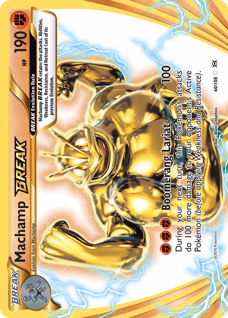 Machamp BREAK Pokemon card (60/108, Evolutions)