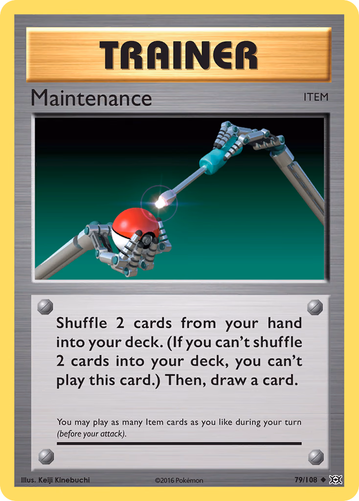 Maintenance Pokemon card (79/108, Evolutions)