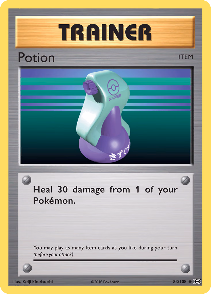 Potion Pokemon card (83/108, Evolutions)