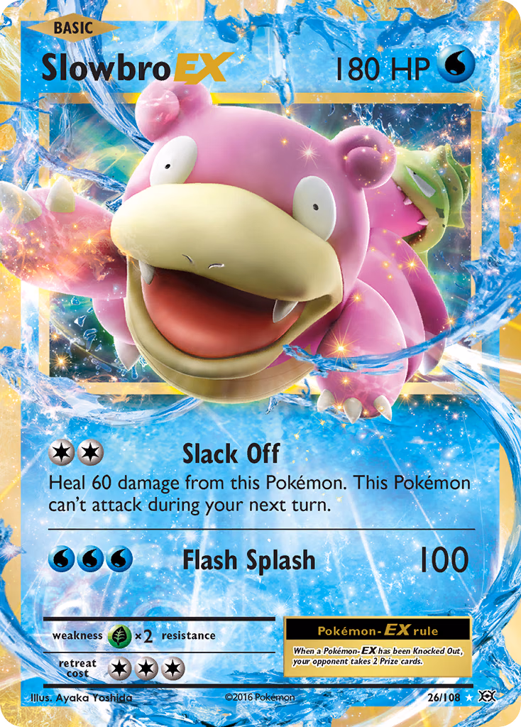 Slowbro-EX Pokemon card (26/108, Evolutions)
