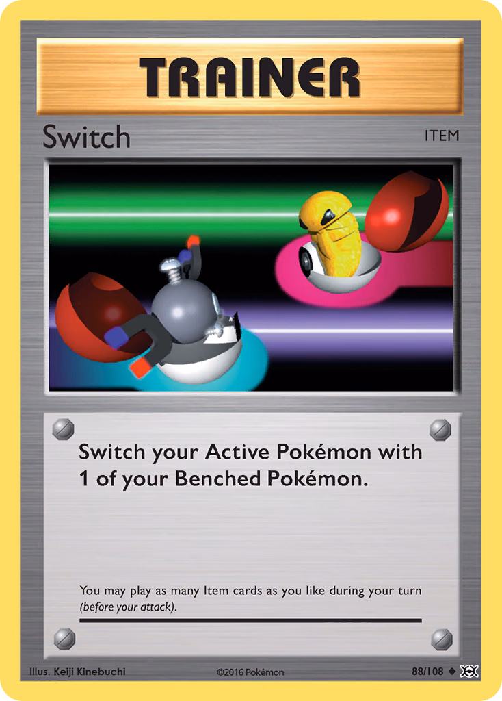 Switch Pokemon card (88/108, Evolutions)