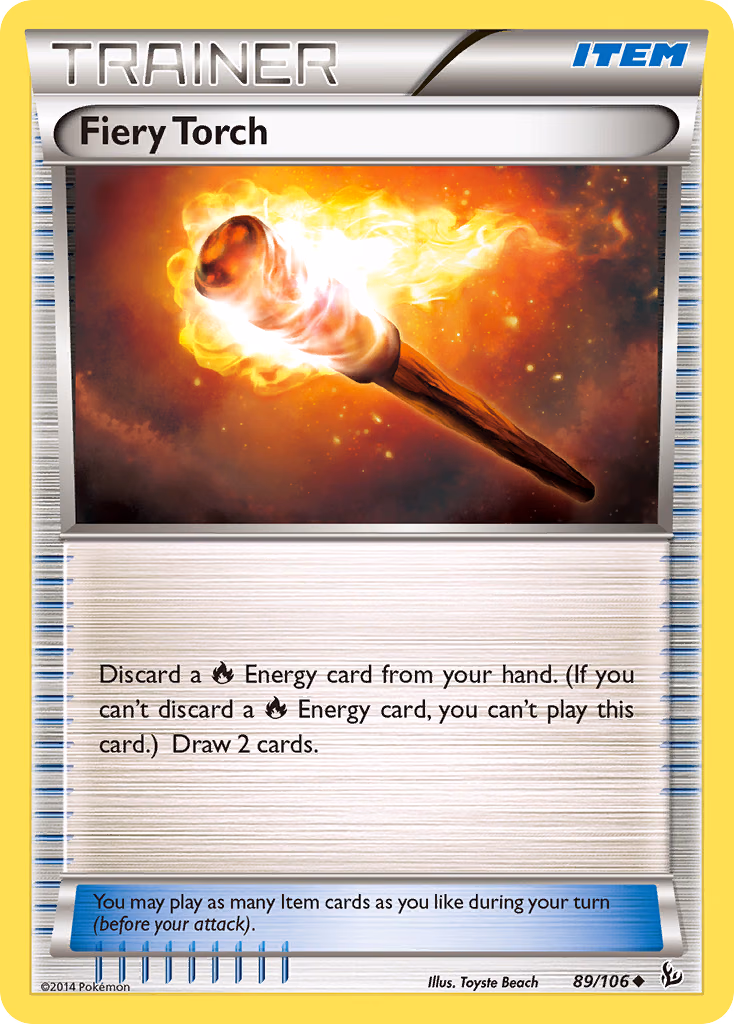 Fiery Torch Pokemon card (89/106, Flashfire)