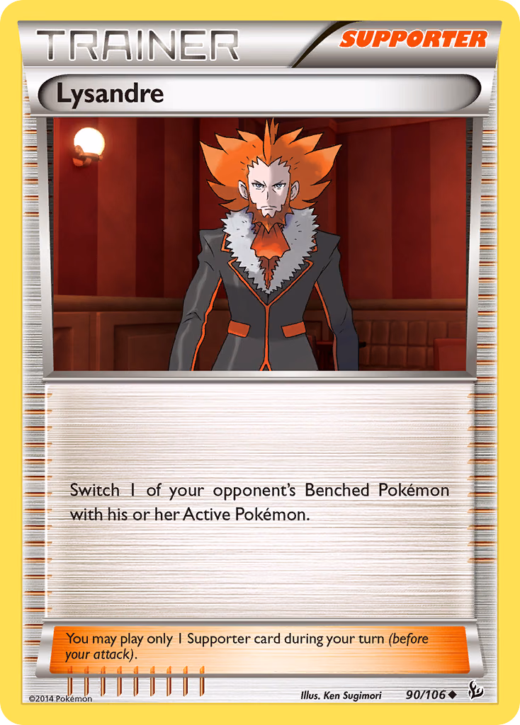 Lysandre Pokemon card (90/106, Flashfire)