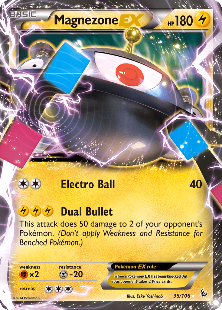 Magnezone-EX Pokemon card (35/106, Flashfire)