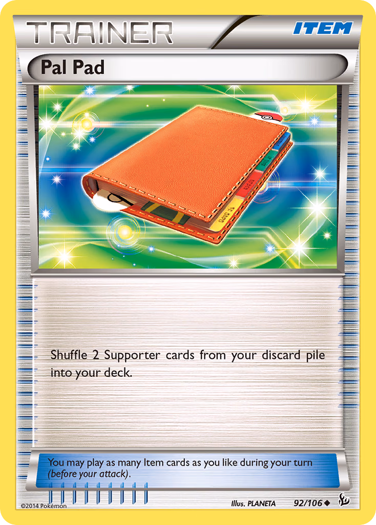 Pal Pad Pokemon card (92/106, Flashfire)