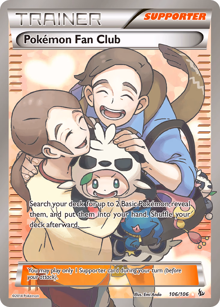 Pokémon Fan Club Pokemon card (106/106, Flashfire)