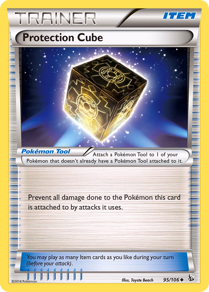 Protection Cube Pokemon card (95/106, Flashfire)
