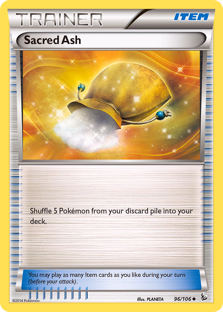 Sacred Ash Pokemon card (96/106, Flashfire)
