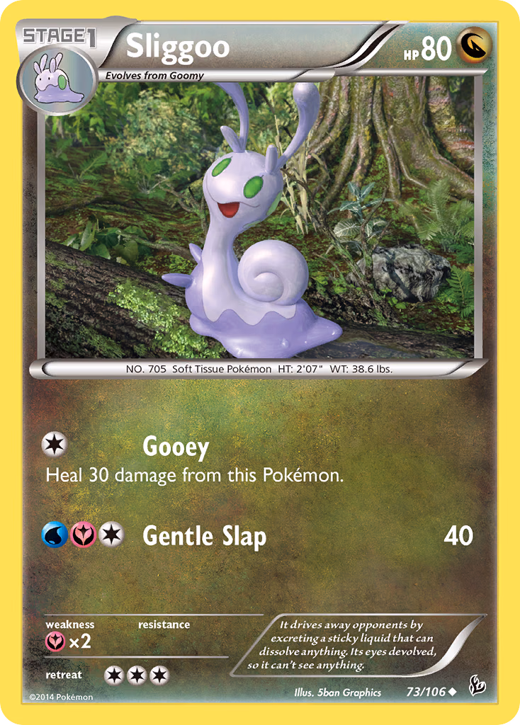 Sliggoo Pokemon card (73/106, Flashfire)