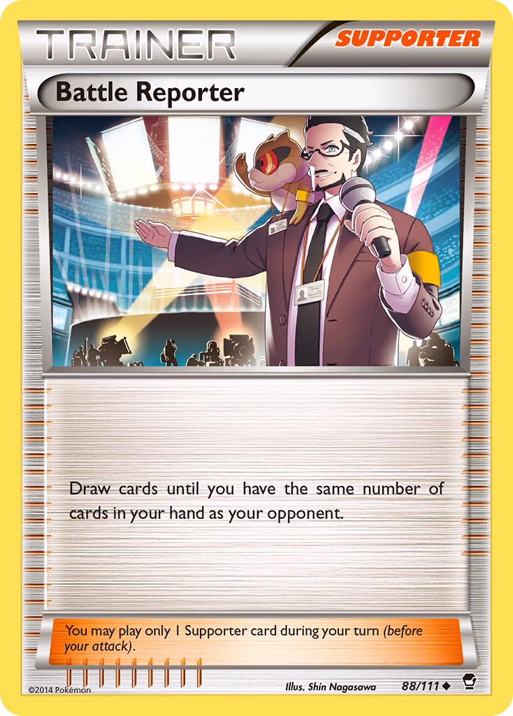 Battle Reporter Pokemon card (88/111, Furious Fists)