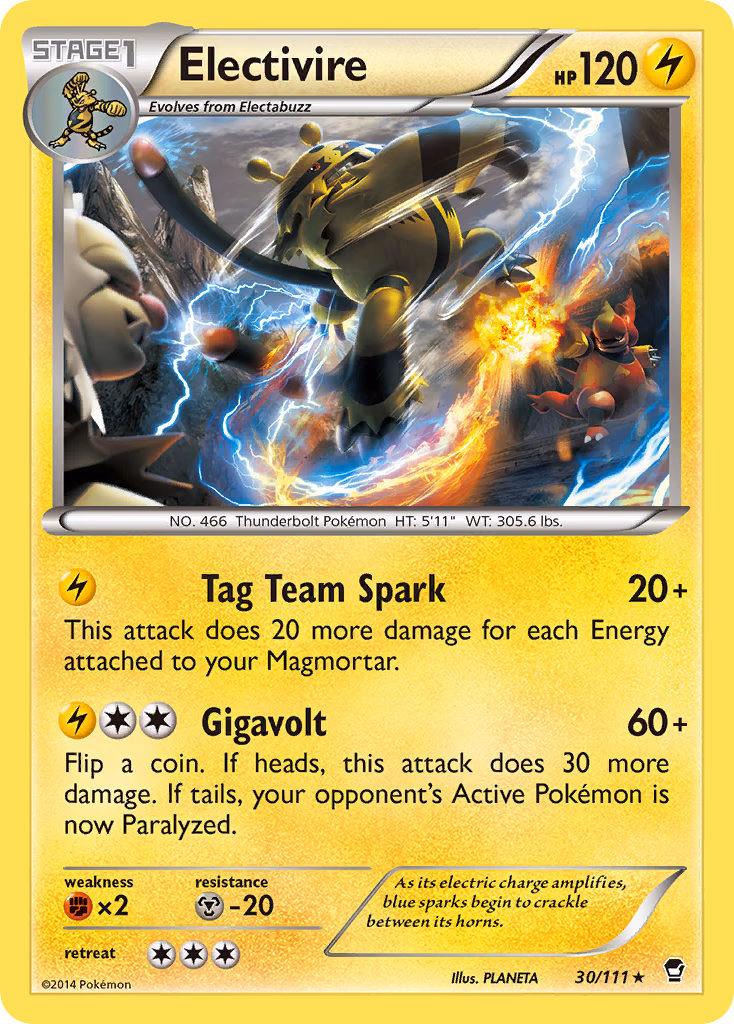 Electivire Pokemon card (30/111, Furious Fists)