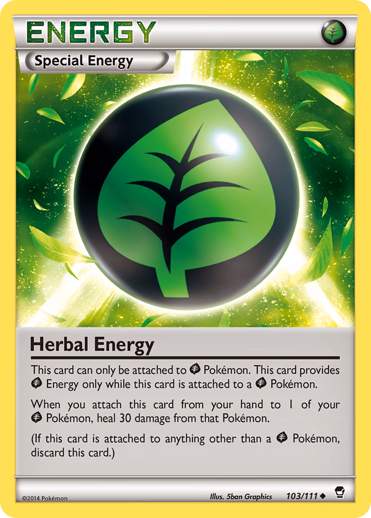 Herbal Energy Pokemon card (103/111, Furious Fists)