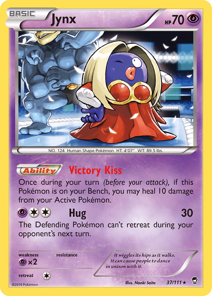 Jynx Pokemon card (37/111, Furious Fists)