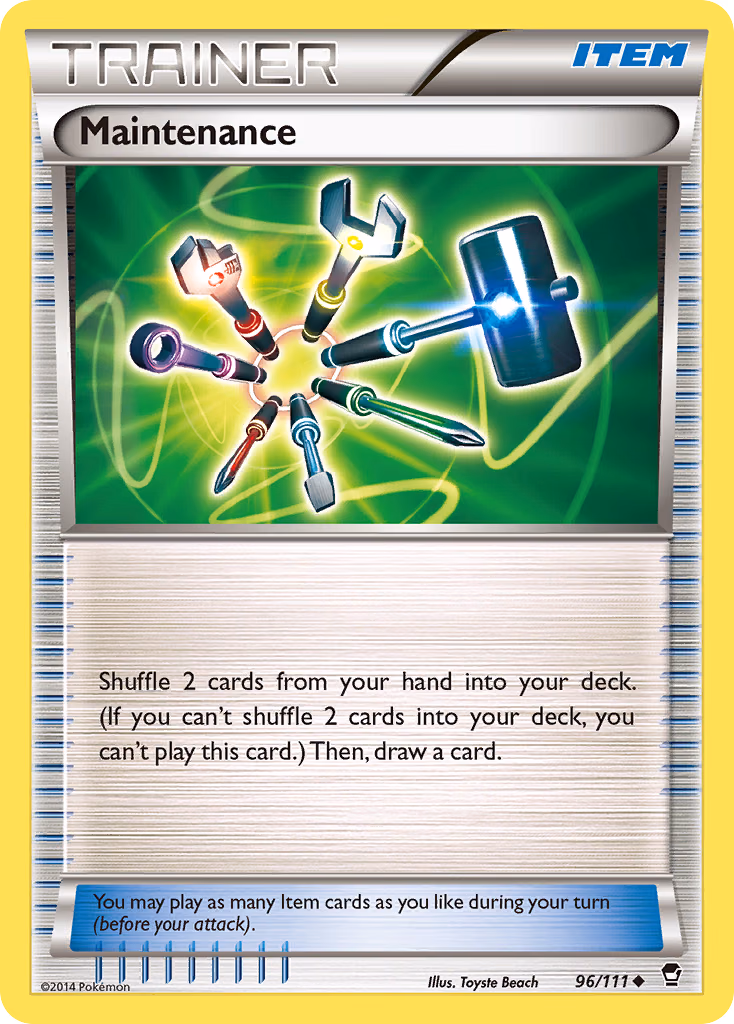 Maintenance Pokemon card (96/111, Furious Fists)