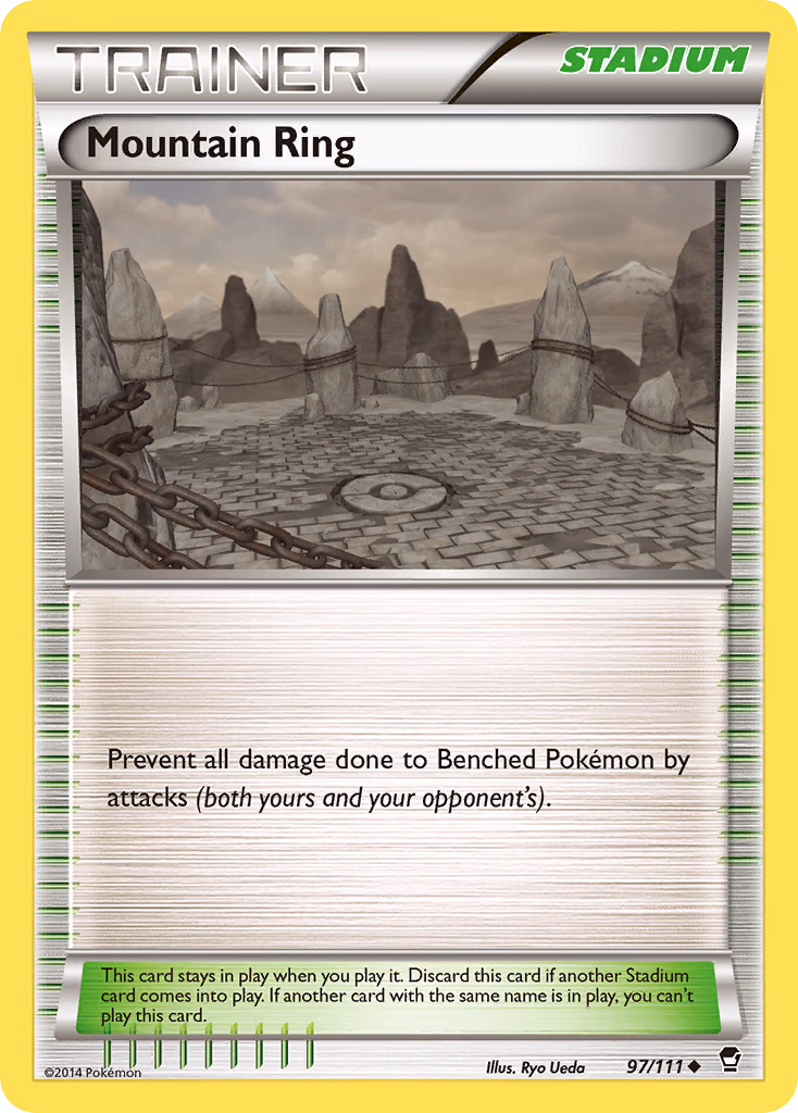 Mountain Ring Pokemon card (97/111, Furious Fists)