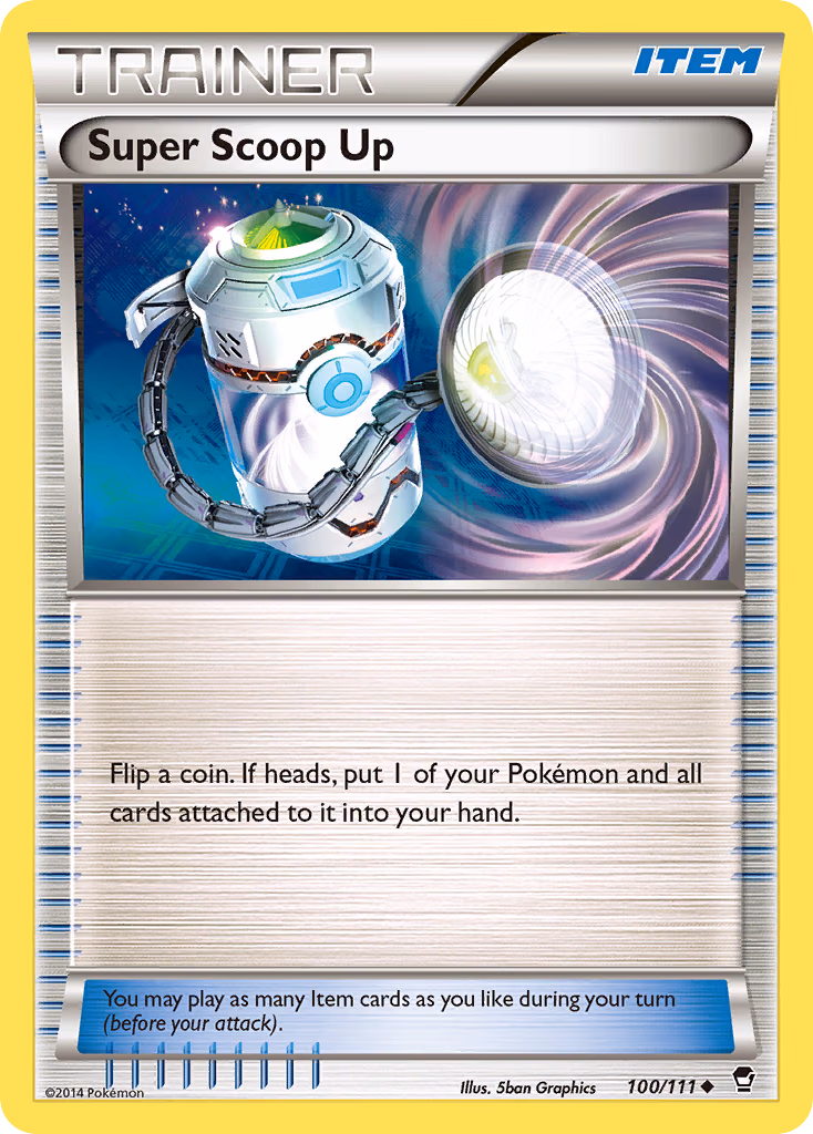 Super Scoop Up Pokemon card (100/111, Furious Fists)