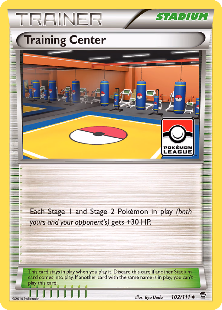 Training Center Pokemon card (102/111, Furious Fists)