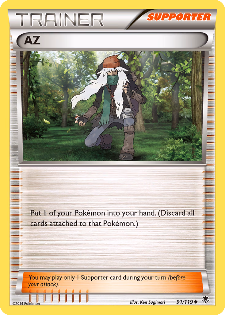 AZ Pokemon card (91/119, Phantom Forces)