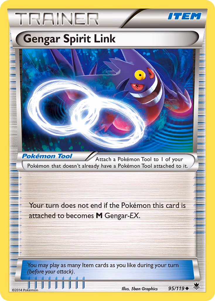 Gengar Spirit Link Pokemon card (95/119, Phantom Forces)