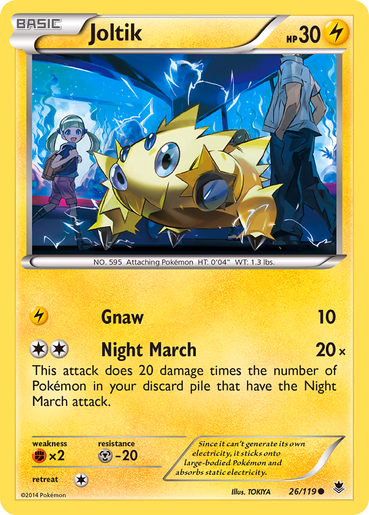 Joltik Pokemon card (26/119, Phantom Forces)