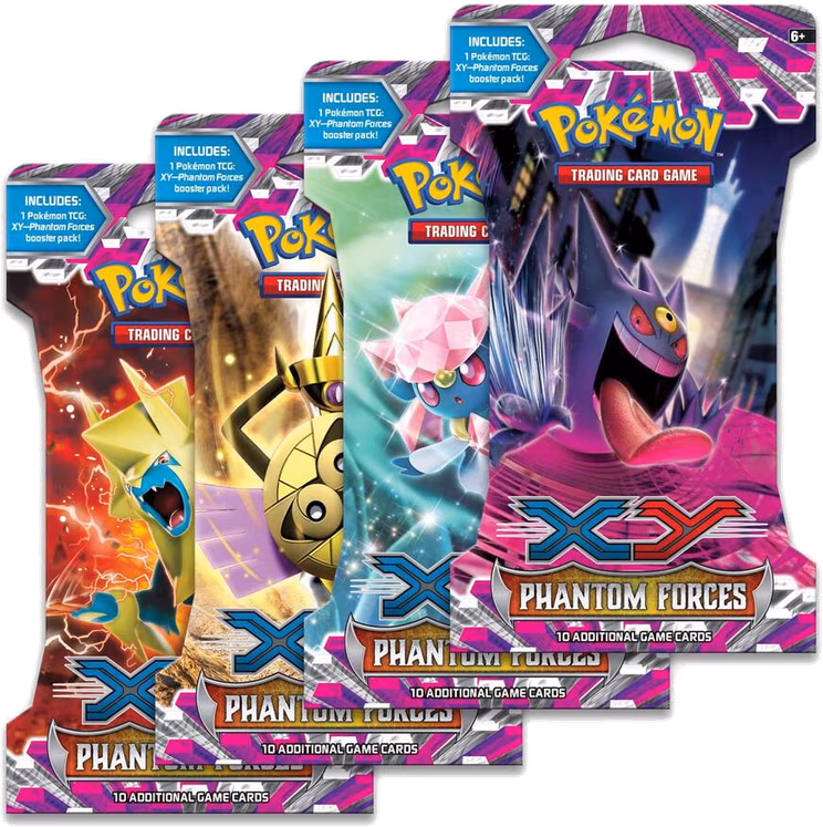 Pokemon Phantom Forces Sleeved Booster Pack Art Bundle [Set of 4]