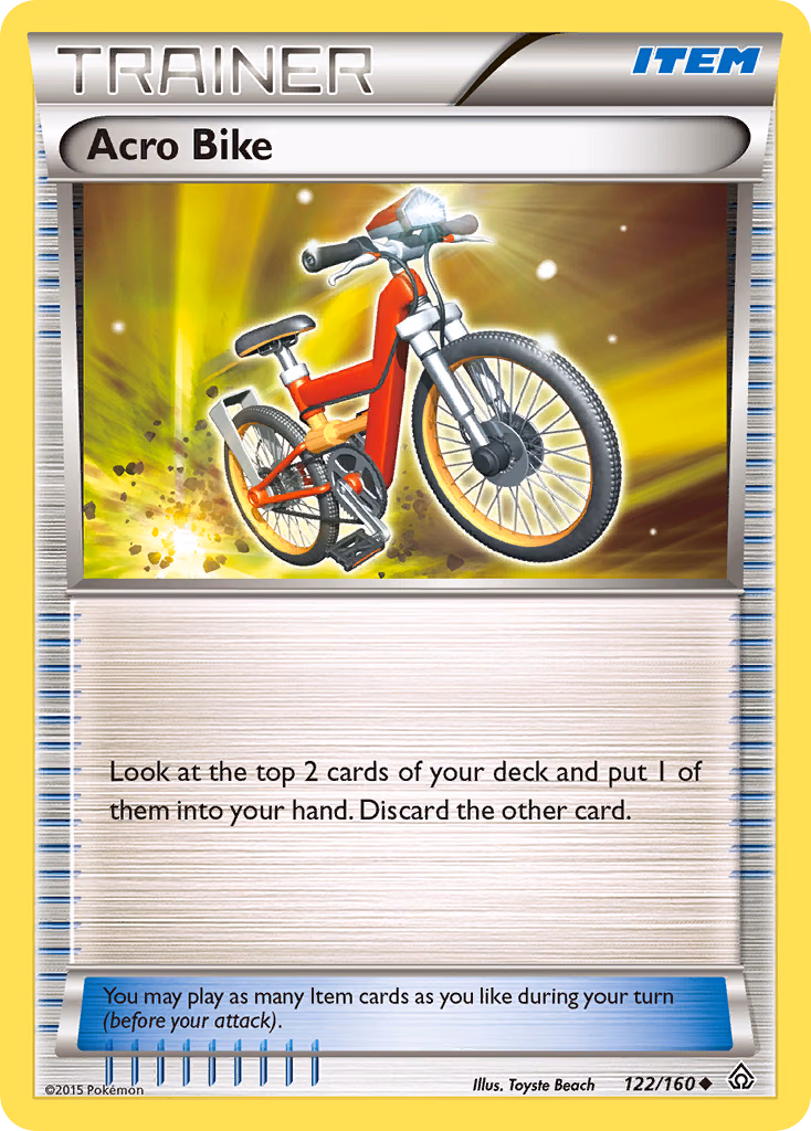 Acro Bike Pokemon card (122/160, Primal Clash)