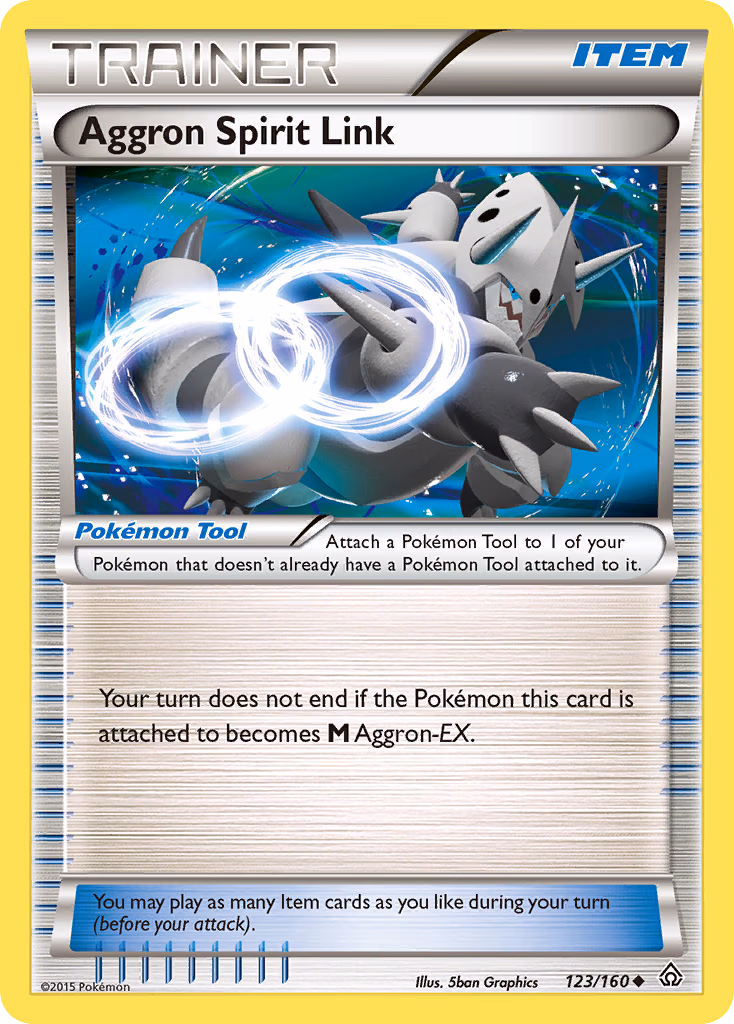 Aggron Spirit Link Pokemon card (123/160, Primal Clash)