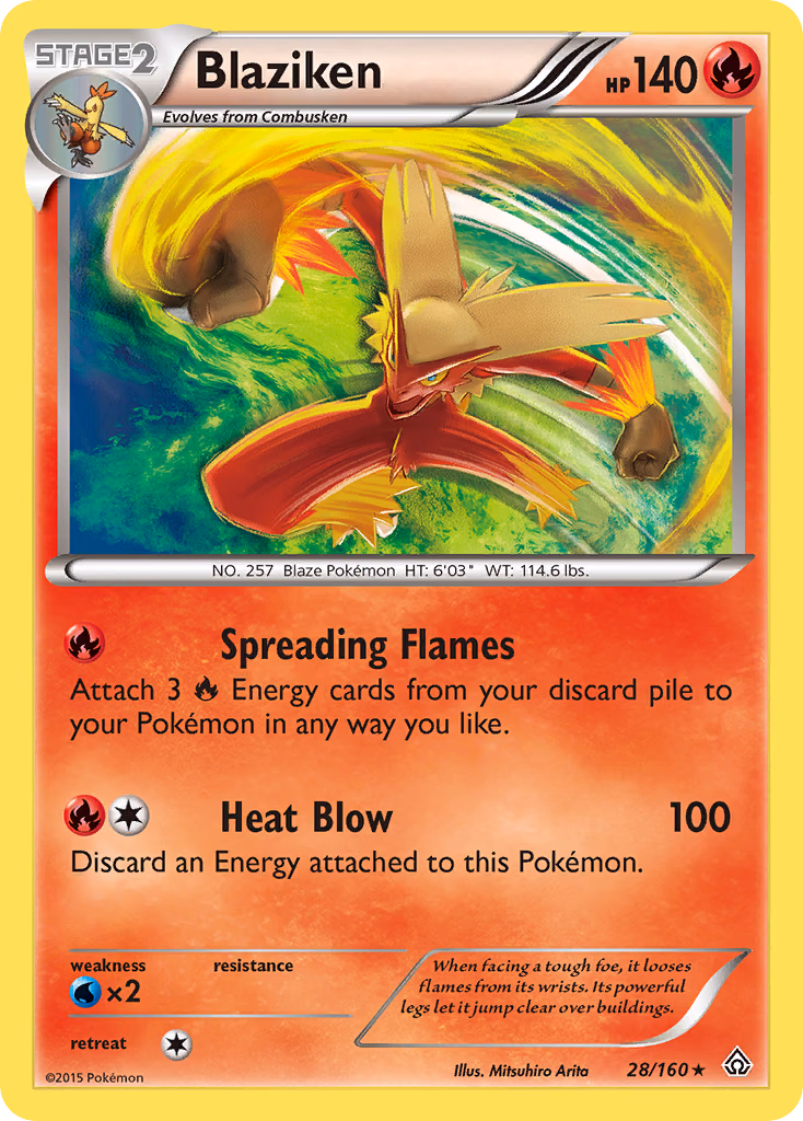 Blaziken Pokemon card (28/160, Primal Clash)