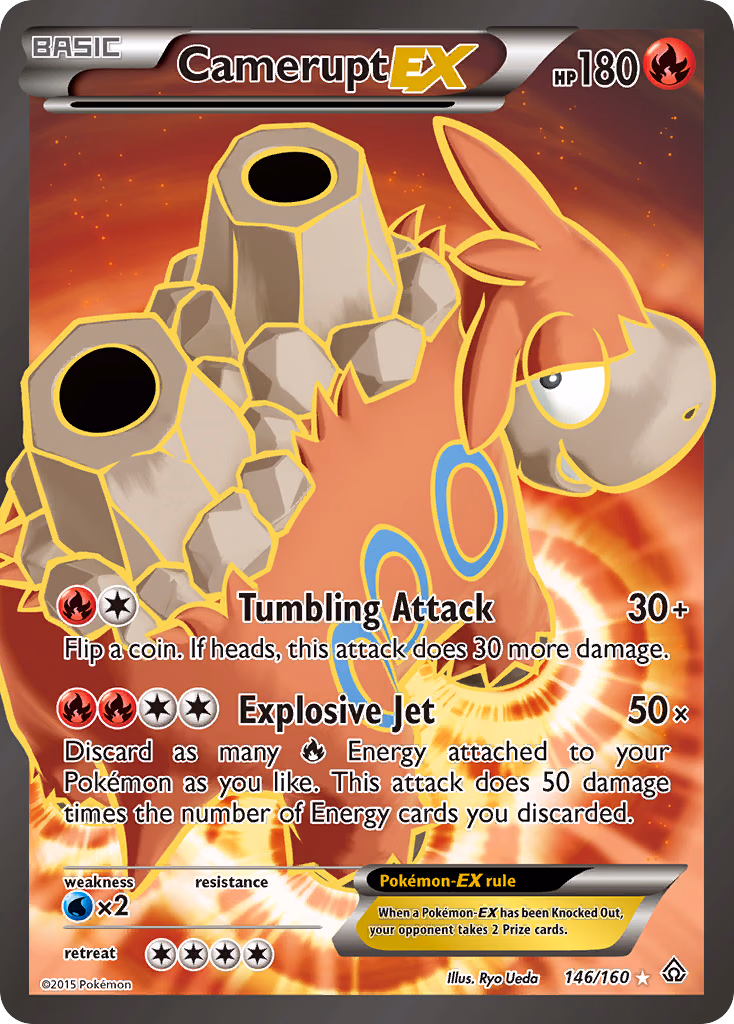 Camerupt-EX Pokemon card (146/160, Primal Clash)