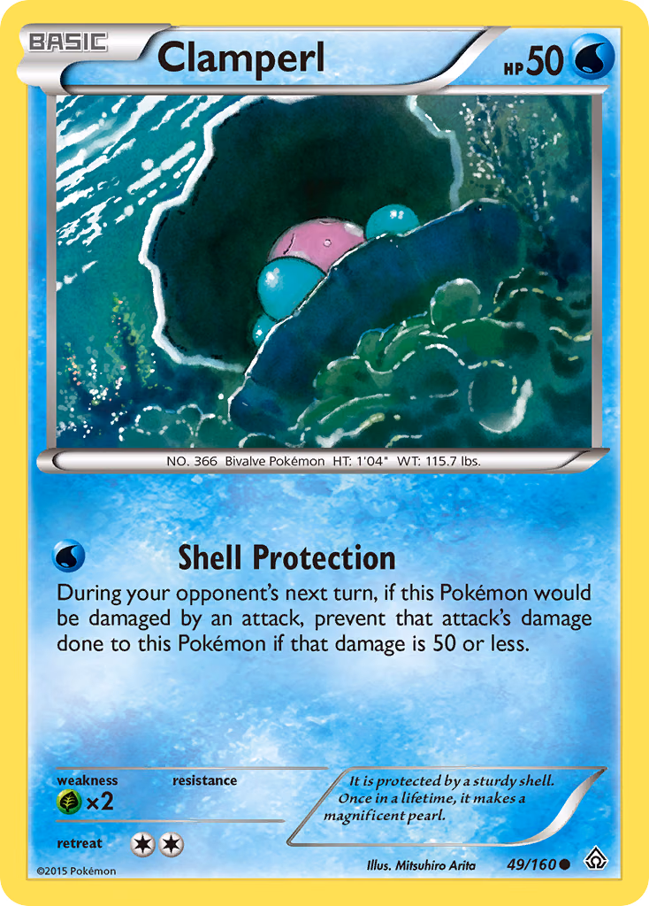 Clamperl Pokemon card (49/160, Primal Clash)
