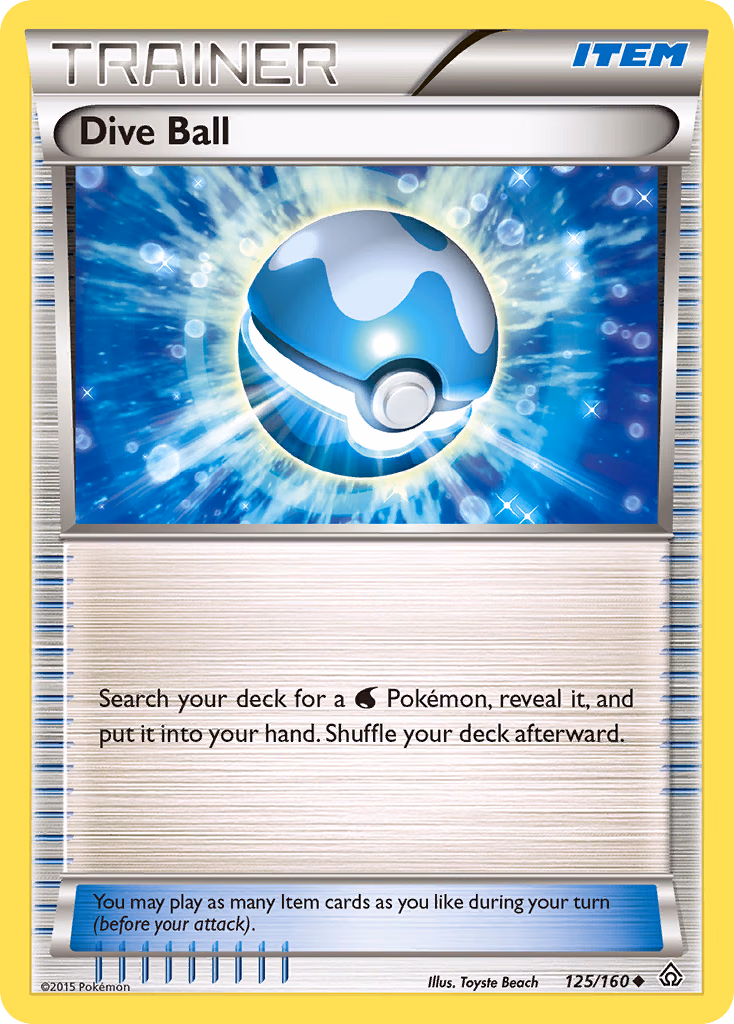 Dive Ball Pokemon card (125/160, Primal Clash)
